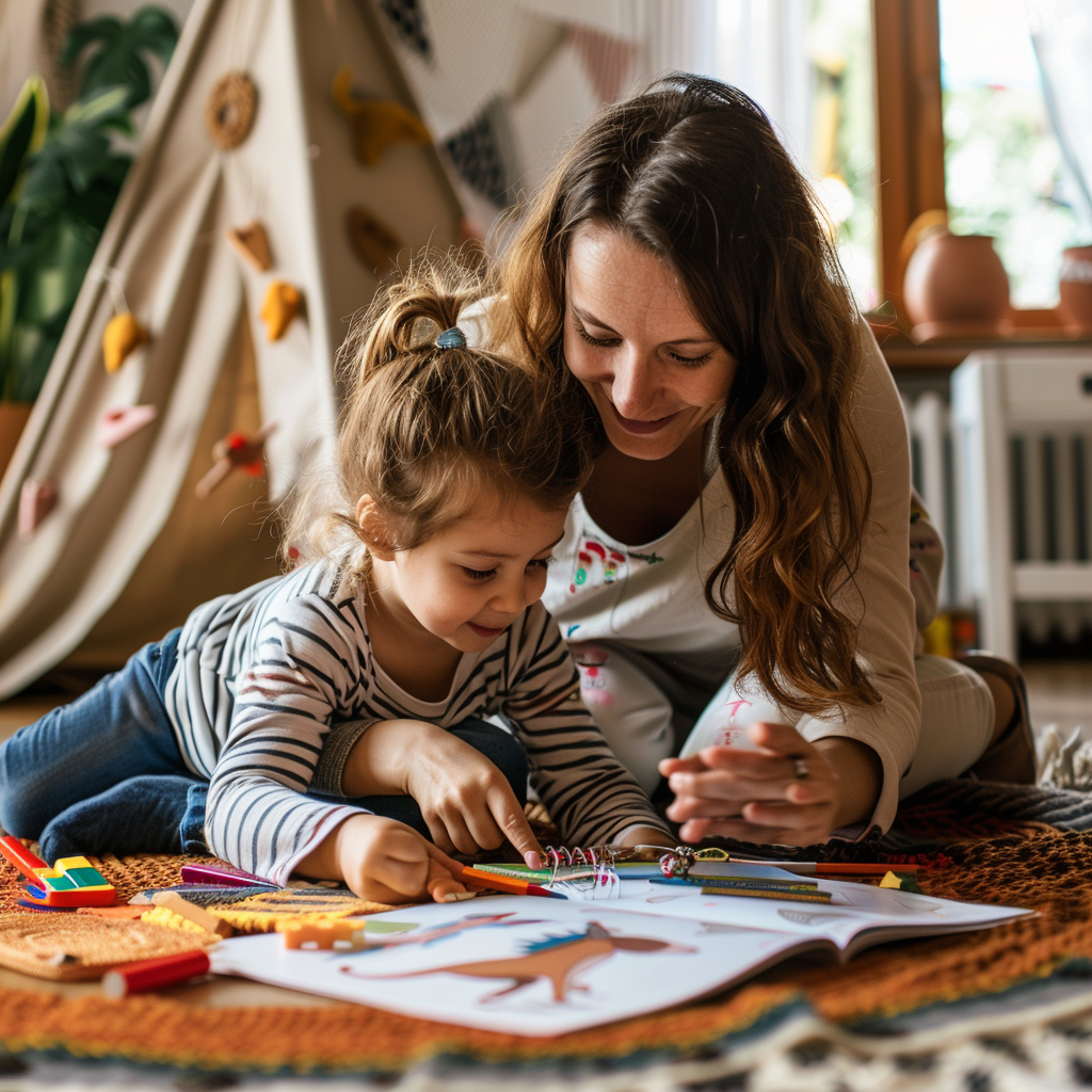 Reading and coloring